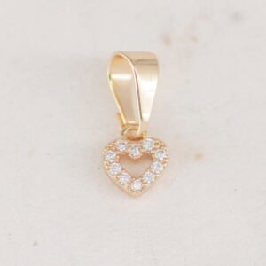 DIJE MINI CORAZON CIRCONES