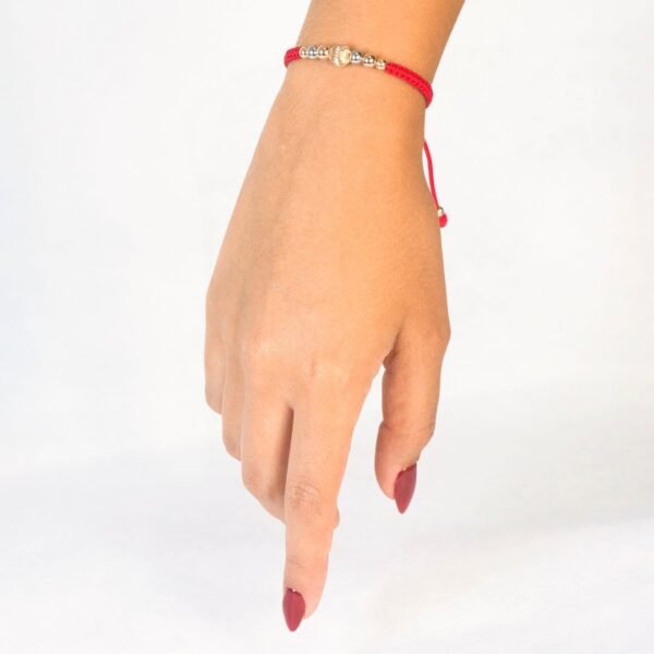 55368-r.jpg PULSERA TEJIDA 3 OROS 1 BALÍN FRANCÉS 8MM