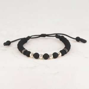PULSERA TEJIDA NEO 6MM BALÍN 5MM