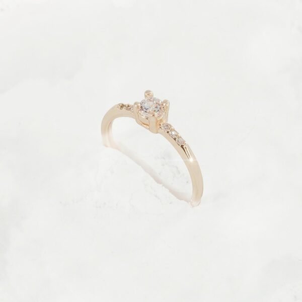 ANILLO CIRCON 4 PUNTAS T8.5