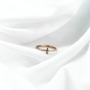 ANILLO CRUZ TALLADO