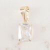 DIJE RECTANGULAR CIRCONIA 10mm x 6mm