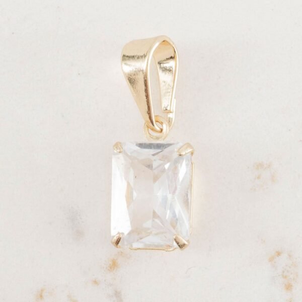 DIJE RECTANGULAR CIRCONIA 10mm x 6mm