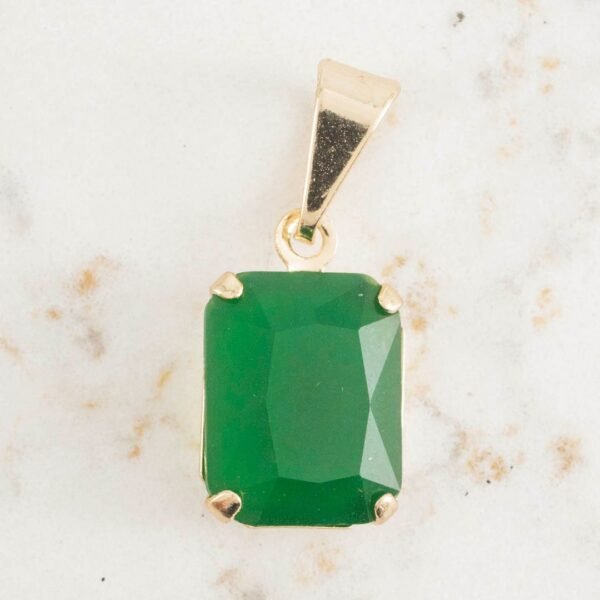 O26885Y.jpg DIJE RECTANGULAR ESMERALDA 13mm x 8mm