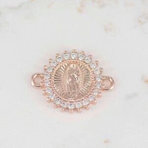 HERRAJE GUADALUPE CIRCULO CIRCONES (ORO ROSA)