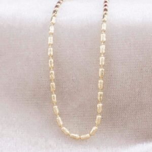 CADENA MILITAR BARRIL DIAMANTADA 1.5mm - 50cm