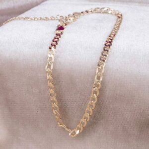 PULSERA CUBANA PLANA 2.5mm - 18cm + EXT