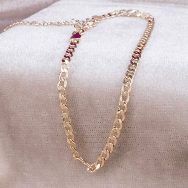 PULSERA CUBANA PLANA 2.5mm - 18cm + EXT