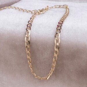 PULSERA CUBANA PLANA 3mm - 17cm + EXT