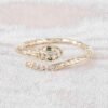ANILLO SERPIENTE TALLADA CIRCONES