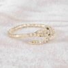 ANILLO SERPIENTE TALLADA CIRCONES