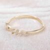 ANILLO HOJA TRIO CIRCONES