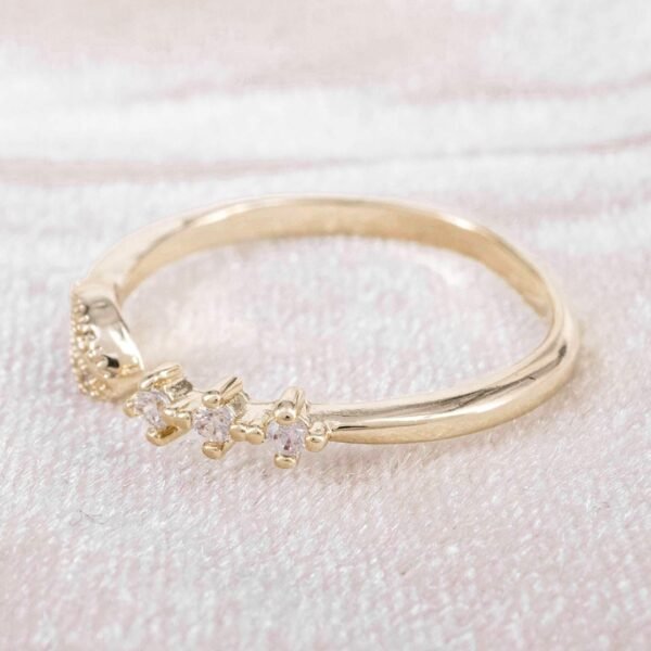 ANILLO HOJA TRIO CIRCONES