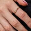 ANILLO HOJA TRIO CIRCONES